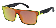 81120KSH/RV KUSH Plastic Large Casual Rectangular Shield Frame w/ Color Mirror Lens