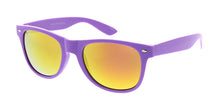 8655NEO Unisex Plastic Classic Neon Color WF Frame  w/ Color Mirror Lens