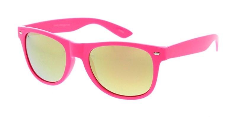 8655NEO Unisex Plastic Classic Neon Color WF Frame w/ Color Mirror - Main Image