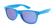 8655NEO Unisex Plastic Classic Neon Color WF Frame  w/ Color Mirror Lens