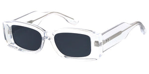 CP002 Premium Unisex Plastic Small Chunky Rectangular Frame w/ Wire Core Temples