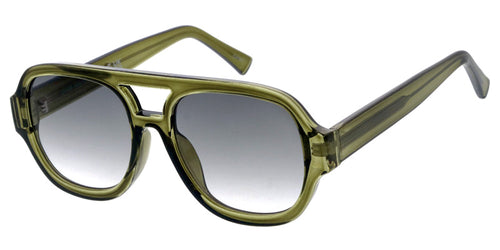 CP005 Premium Unisex Plastic Large Vintage Inspired  Aviator Frame w/ Wire Core Temples