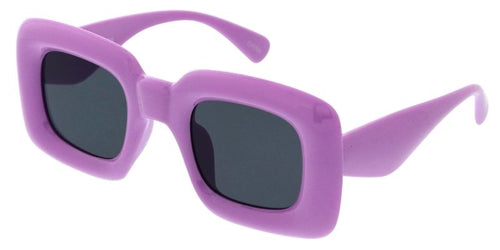 K6669G Kids' Girls Plastic Puffy Square Frame