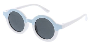 K6673G Kids' Plastic Girls Round  Two-Tone Frame