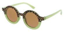 K6673G Kids' Plastic Girls Round  Two-Tone Frame