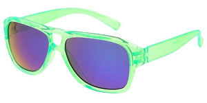 K6690B/RV Kids' Plastic Aviator Frame w/ Color Mirror Lens