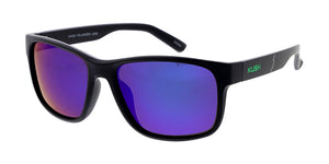KU-POL016RV KUSH Plastic Large Rectangular Frame w/ Polarized Color Mirror Lens