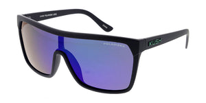 KU-POL020RV KUSH Large Rectangular Shield Frame w/ Polarized Color Mirror Lens