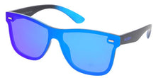 KU-POL021REV KUSH Plastic Medium Rectangular Frame w/ Polarized Color Spectrum Mirror Lens