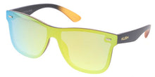 KU-POL021REV KUSH Plastic Medium Rectangular Frame w/ Polarized Color Spectrum Mirror Lens