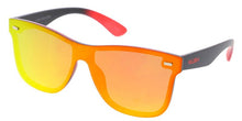KU-POL021REV KUSH Plastic Medium Rectangular Frame w/ Polarized Color Spectrum Mirror Lens