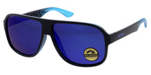 KU-POL027RV KUSH Large Plastic Aviator Frame w/ Polarized Color Mirror Lens