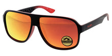 KU-POL027RV KUSH Large Plastic Aviator Frame w/ Polarized Color Mirror Lens
