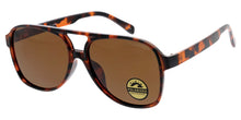 POLF1034 Unisex Large Plastic Aviator Frame w/ Polarized Lens