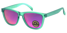 POLF1037RV Plastic Medium Rectangular Square Frame w/ Polarized Color Mirror Lens