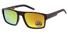 POLS2028RV Men's Casual Plastic Rectangular Frame w/ Polarized Color Mirror Lens