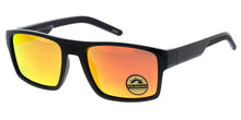 POLS2028RV Men's Casual Plastic Rectangular Frame w/ Polarized Color Mirror Lens