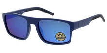 POLS2028RV Men's Casual Plastic Rectangular Frame w/ Polarized Color Mirror Lens