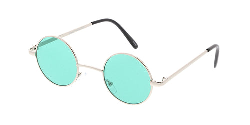 3127COL Unisex Metal Round Lennon Frame w/ Color Lens