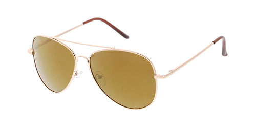 3293GLD/MH Unisex Metal Large Gold Metal Aviator