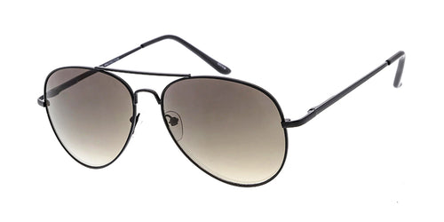 3477BLK/MH Unisex Metal Standard Aviator Black Frame