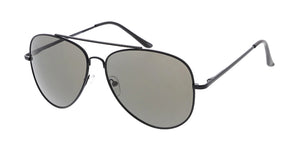 3478BLK/MH Unisex Metal Large Aviator Black Frame