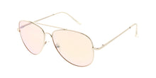 3544SLV/RV Unisex Metal Large Aviator Silver Frame w/ Color Mirror Lens