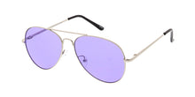 3584COL/MH Unisex Standard Metal Aviator Spring Temples w/ Color Lens