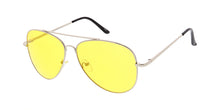 3585COL/MH Unisex Large Metal Aviator Spring Temples w/ Color Lens