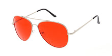 3585COL/MH Unisex Large Metal Aviator Spring Temples w/ Color Lens
