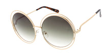 3590 Women's Metal Oversized Double Wire Round Frame