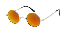 3611RV Unisex Metal Classic Small Round Lennon Frame w/ Color Mirror Lens
