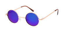 3611RV Unisex Metal Classic Small Round Lennon Frame w/ Color Mirror Lens