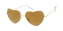 3612HRT/RV Women's Metal Medium Wire Heart Shaped Frame w/ Color Mirror Lens
