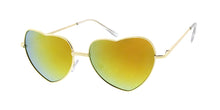 3612HRT/RV Women's Metal Medium Wire Heart Shaped Frame w/ Color Mirror Lens