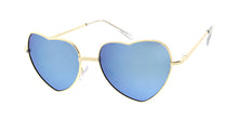 3612HRT/RV Women's Metal Medium Wire Heart Shaped Frame w/ Color Mirror Lens