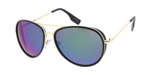3629RV Men's Metal Casual Combo Medium Aviator w/ Color Mirror Lens