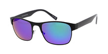 3652ME/RV Men's Metal Medium Top Brow Square Frame w/ Color Mirror Lens
