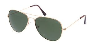 3680GLD Unisex Metal Medium Tear Drop Aviator Gold Frame