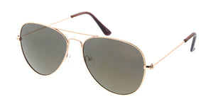 3680GLD Unisex Metal Medium Tear Drop Aviator Gold Frame