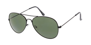 3688 Unisex Metal Standard Aviator w/ Grey-Green Lens