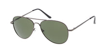 3693MH Unisex Metal Standard Aviator Spring Temples w/ Grey-Green Lens