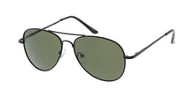 3693MH Unisex Metal Standard Aviator Spring Temples w/ Grey-Green Lens