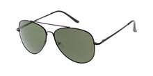 3694MH Unisex Metal Large Aviator Spring Temples w/ Grey-Green Lens