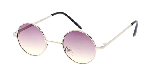 3730COL Unisex Metal Classic Small Round Lennon w/ Two Tone Lens