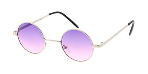 3730 Unisex Metal Classic Small Round Lennon w/ Two Tone Lens