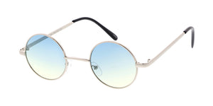 3730COL Unisex Metal Classic Small Round Lennon w/ Two Tone Lens