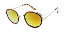 3789RV Unisex Combo Medium Round Hipster Frame w/ Color Mirror Lens