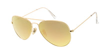3932GLS/REV Unisex Classic Standard Metal Aviator w/ Color Mirror Glass Lens