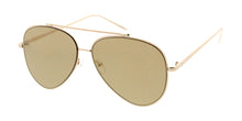 3964REV Unisex Metal Large Aviator Flat Frame w/ Spectrum Color Mirror
